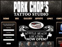 Tablet Screenshot of porkchop4tattoos.com